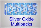 Renata silver oxide watch batteries in strips of 10