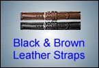 Black and Brown Leather Watch Straps from Watch Battery (UK) Ltd