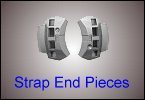 Strap end pices for connecting Casio watch straps.