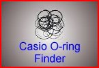 Find your Casio o-ring case seal (gasket) by Casio watch model number