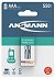 AAA - Ansmann 550 mAh Rechargeable AAA  batteries for Cordless Phones - Pack of 2