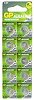 LR44 AG13 Alkaline 1.5V Batteries - 10 battery pack (GP A76)