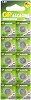 LR43 AG12 Alkaline 1.5V Batteries - 10 battery pack - 50% saving