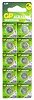 LR54 AG10 (LR1130) Alkaline batteries - 10 battery pack - 50% saving