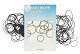 Pack of 100 Standard Thickness O-ring Rubber Gaskets for Watch Backs