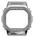 Metal Bezel for Casio GMW-B5000 and GMW-B5000D Watches - GMW-B5000 Bezel Ring - Silver.