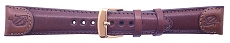 Leather - Nautica Brown Padded and Stitched Leather Watch Strap embossed with the Nautica Logo (20mm)
