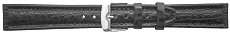 Genuine Skin - Genuine Black Stitched Shark Skin Watch Strap (18mm)