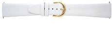 Leather - Smooth Calf Leather White Watch Strap (8mm-20mm)