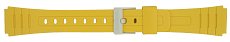Casio F-91WC Yellow Resin Watch Strap (18mm fitting, 22mm at shoulders) - Watch Band for F-91WC Watch.
