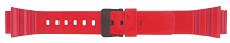 Casio MRW-200HC red resin watch strap - Watch Band for MRW200HC Watch