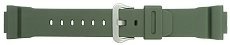 Casio DW-5600M Watch Strap - Green Resin Watch Band for DW-5600M Watches
