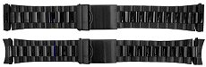 Gents Black Metal Watch Bracelet - (22, 24, 26 mm)