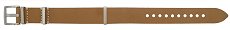 Suede Calf Leather Thread-through Watch Strap (20 mm)