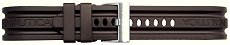 Nautica Dark Brown A15605G Watch Strap Replacement Rubber Strap - 24mm fitting
