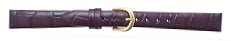 T21693 - Timex Ladies'  Alligator Grain Leather (12mm) Dark Brown Watch Strap