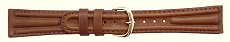 Timex Brown Double-Stitched Leather Watch Strap (19mm)