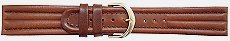 Timex Brown Padded Leather Watch Strap with Stitching (20mm)