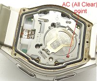 Instructions on Resetting the Digital Display on Your Watch from WatchBattery (UK) Ltd Digital Display Reset Point