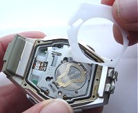 Snap back watch case