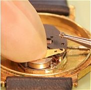 Battery retained by screw clip